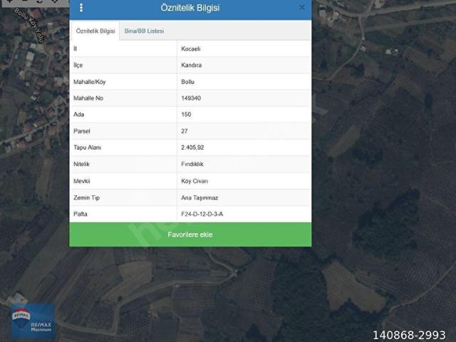 Kandira, Kocaeli içerisinde satılık Arsa