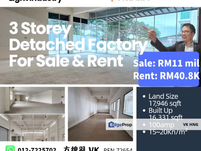 Warehouse for rent in Johor