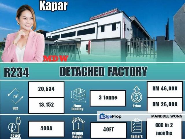 Warehouse for rent in Port Klang, Selangor
