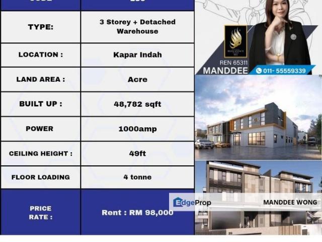 Warehouse for rent in Port Klang, Selangor