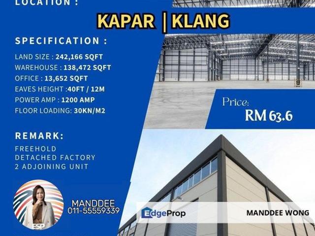 Warehouse for sale in Port Klang, Selangor