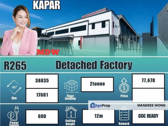 Warehouse for rent in Port Klang, Selangor