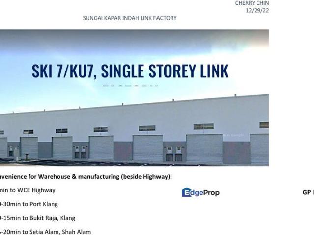 Warehouse for rent in Port Klang, Selangor