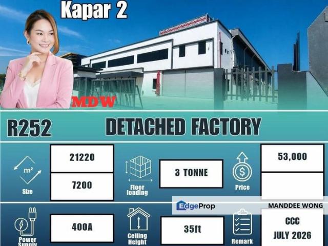 Warehouse for rent in Port Klang, Selangor