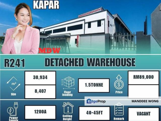 Warehouse for rent in Port Klang, Selangor