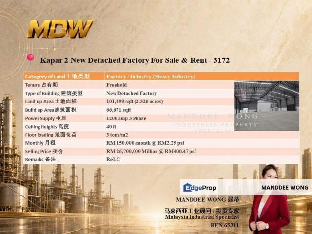 Warehouse for sale in Port Klang, Selangor