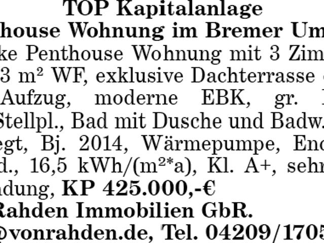 Penthouse kaufen in Mitte, Bremen