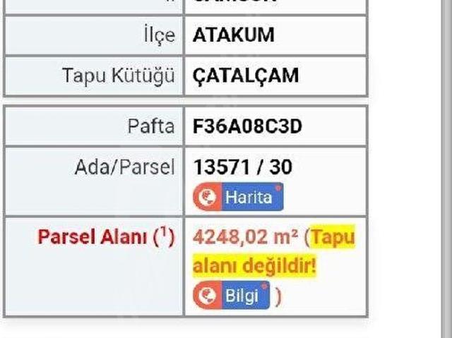 Atakum, Samsun içerisinde satılık Arsa
