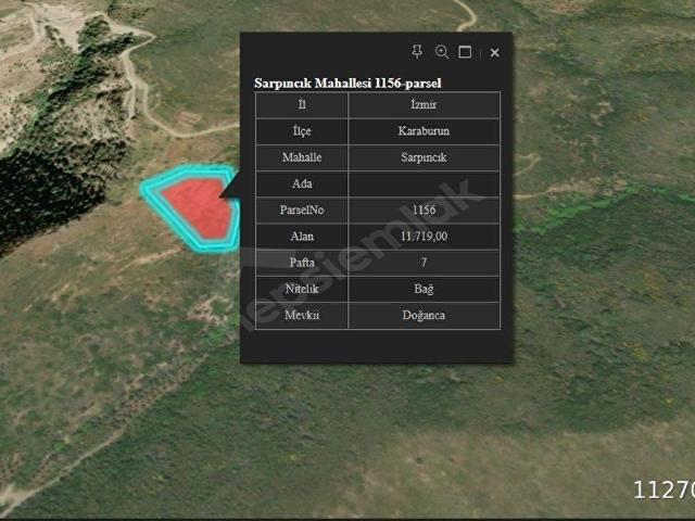 Karaburun, İzmir içerisinde satılık Arsa