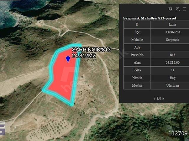 Karaburun, İzmir içerisinde satılık Arsa