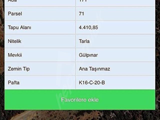 Karaburun, İzmir içerisinde satılık Arsa
