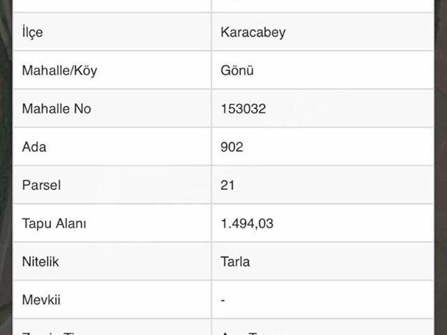 Karacabey, Bursa içerisinde satılık Arsa