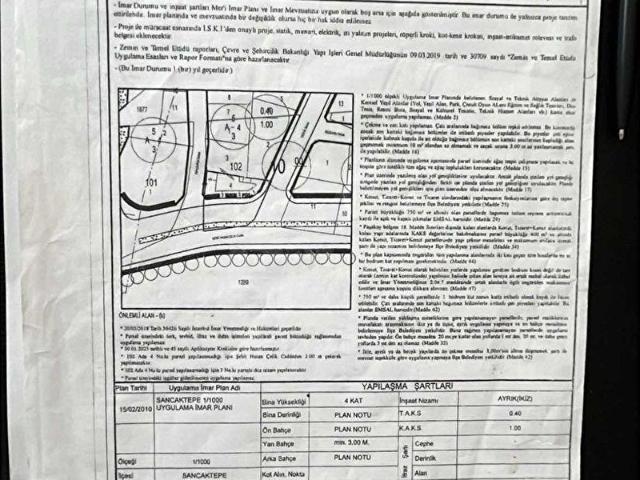 Sancaktepe, İstanbul içerisinde satılık Arsa