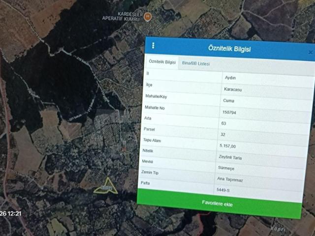 Cuma, Karacasu içerisinde satılık mülk