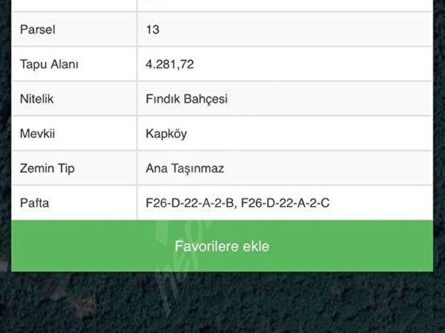 Akçakoca, Düzce içerisinde satılık Arsa