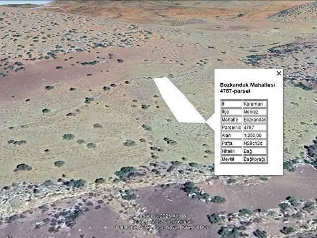 Kızılyaka Köyü, Karaman Merkez içerisinde satılık Arsa