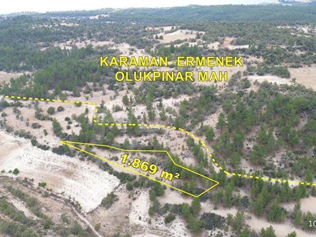 Olukpınar Köyü, Ermenek içerisinde satılık Arsa