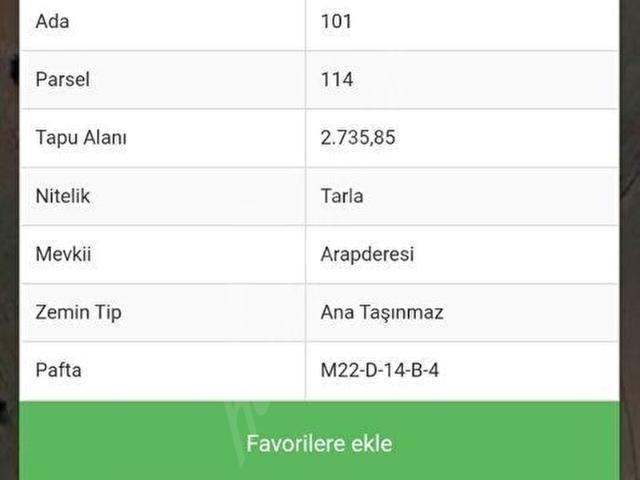 Tekke, Tavas içerisinde satılık Arsa