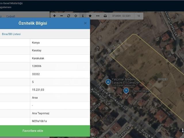 Karatay, Konya içerisinde satılık Arsa