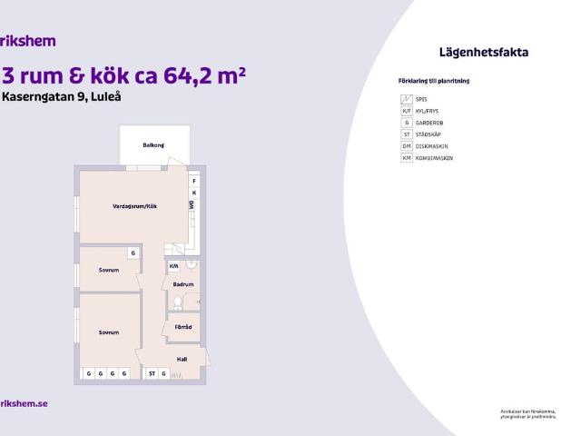 Lägenhet hyra i Luleå, Norrbotten