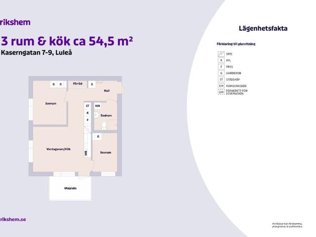 Lägenhet hyra i Luleå, Norrbotten