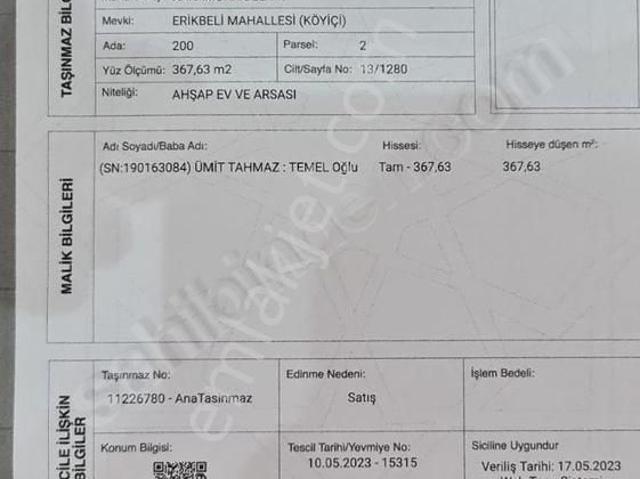 Kastamonu Merkez içerisinde satılık Villa
