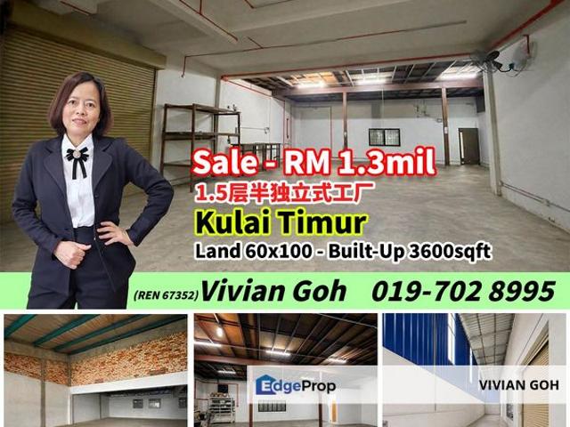 Warehouse for sale in Kulai