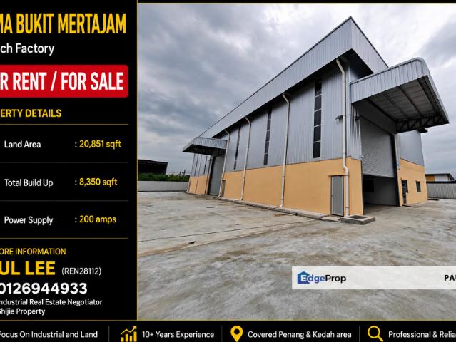 Warehouse for rent in Wellesley, Penang