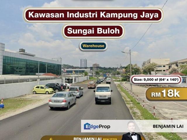 Warehouse for rent in Selayang, Selangor