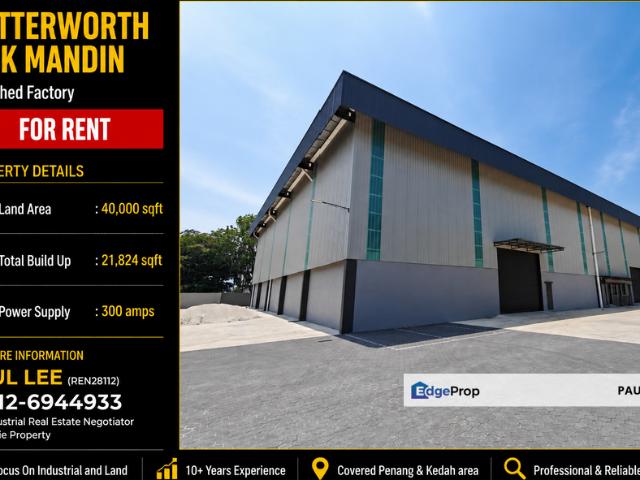 Warehouse for rent in Wellesley, Penang