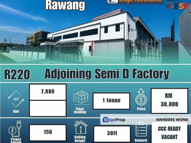 Warehouse for rent in Selayang, Selangor