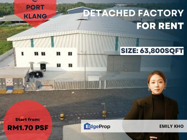 Warehouse for rent in Port Klang, Selangor