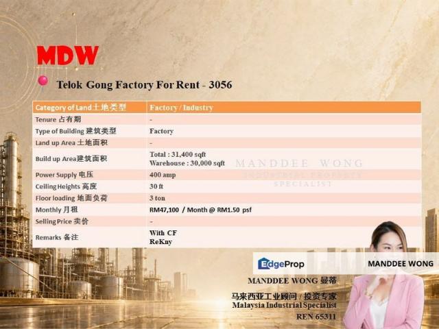 Warehouse for rent in Port Klang, Selangor