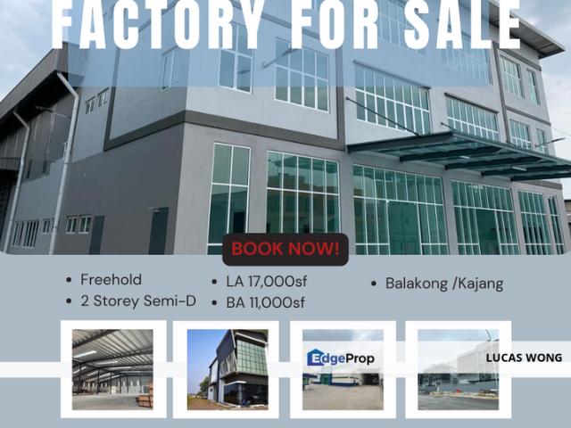 Warehouse for rent in Kajang, Langat