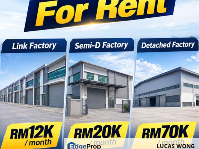 Warehouse for rent in Kajang, Langat