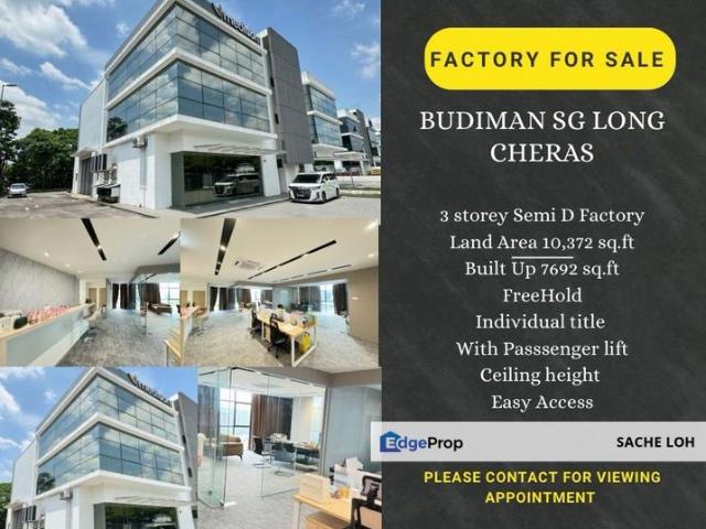Warehouse for sale in Kajang, Langat