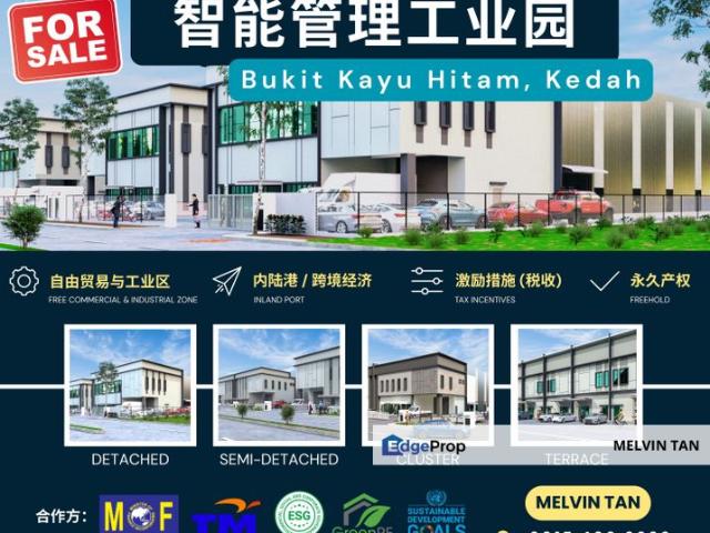 Warehouse for sale in Bukit Kayu Hitam, Kedah