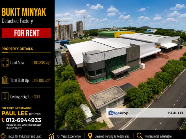 Warehouse for rent in Wellesley, Penang