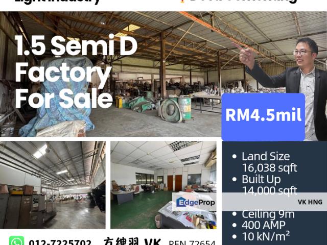 Warehouse for sale in Johore Bahru, Johor