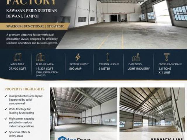 Warehouse for rent in Tebrau, Johor