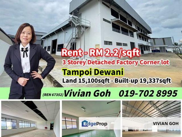 Warehouse for rent in Tebrau, Johor