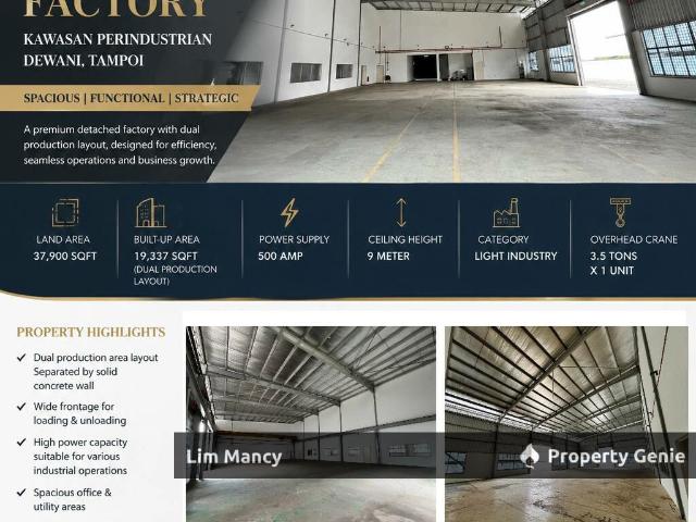 Warehouse for rent in Tebrau, Johor