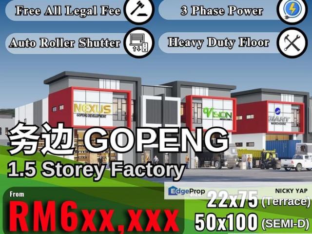 Warehouse for sale in Perak, Gopeng