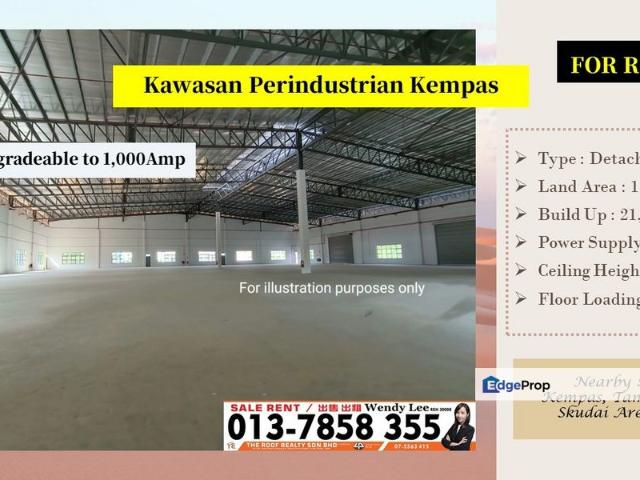 Warehouse for rent in Johore Bahru, Johor