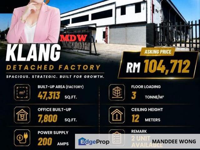 Warehouse for rent in Port Klang, Selangor