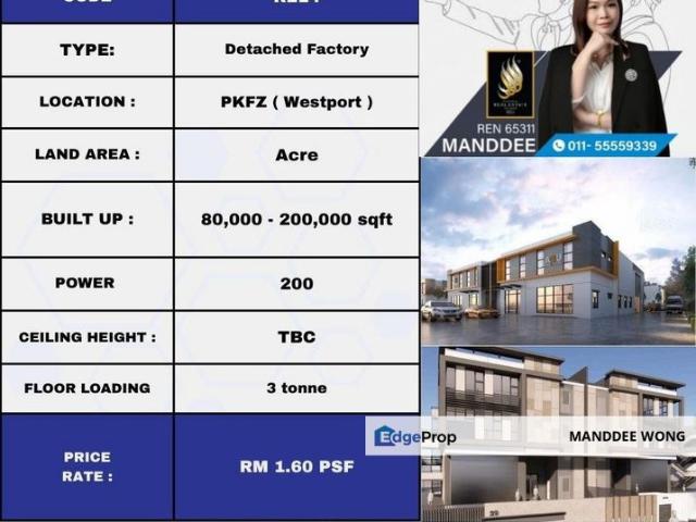 Warehouse for rent in Port Klang, Selangor