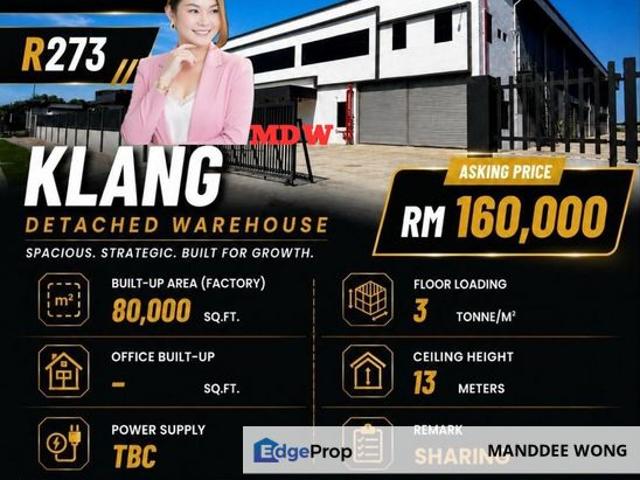 Warehouse for rent in Port Klang, Selangor