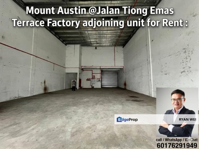 Warehouse for rent in Tebrau, Johor