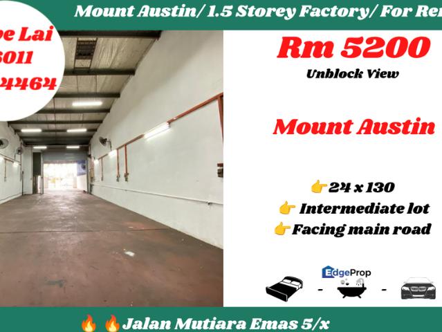 Warehouse for rent in Tebrau, Johor