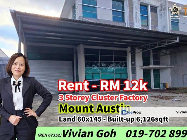 Warehouse for rent in Tebrau, Johor